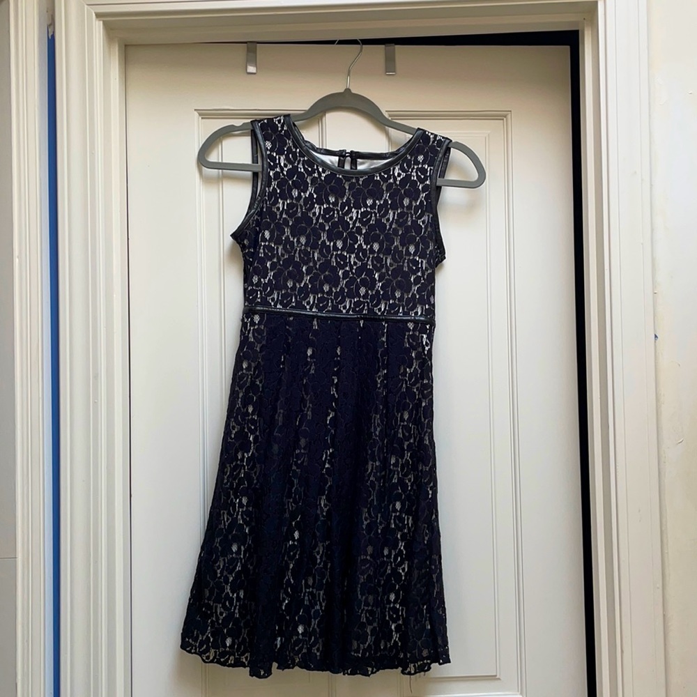 Black Lace Formal Skater dress